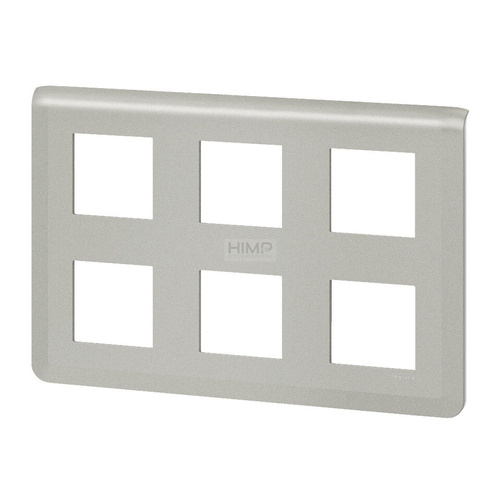 MOSAIC - Ramka 2 x 3 x 2 modułowa pozioma - Aluminium Legrand 079332L