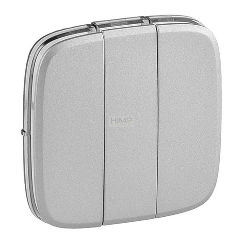 Valena Allure - Klawisz potrójny ALUMINIUM Legrand 755037