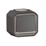Nowe Plexo - Przycisk jednobiegunowy z podświetleniem, komplet natynkowy 10A-250V~ - antracyt - Legrand 069782L