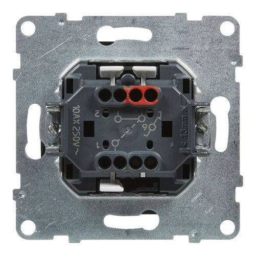 SUNO - Łącznik schodowy - 10 AX - 250 V~ - zaciski automatyczne, Czarny - Legrand 721406