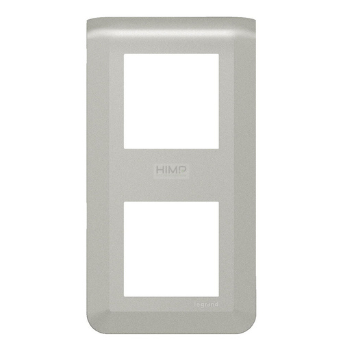 MOSAIC - Ramka 2 x 2 modułowa pionowa - Aluminium Legrand 079322L