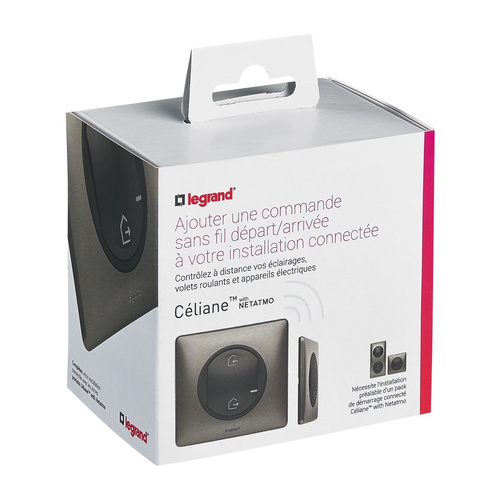 Celiane with NETATMO Łącznik bezprzewodowy Wyjście/Powrót - GRAFITOWY Legrand 064874