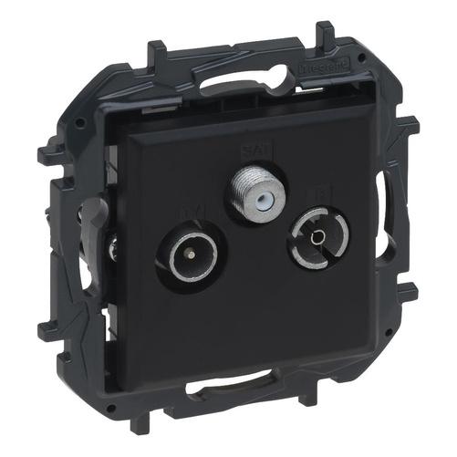 Niloe Step gniazdo telewizyjne RTV-SAT zakończeniowe 10dB - czarne Legrand 863579B