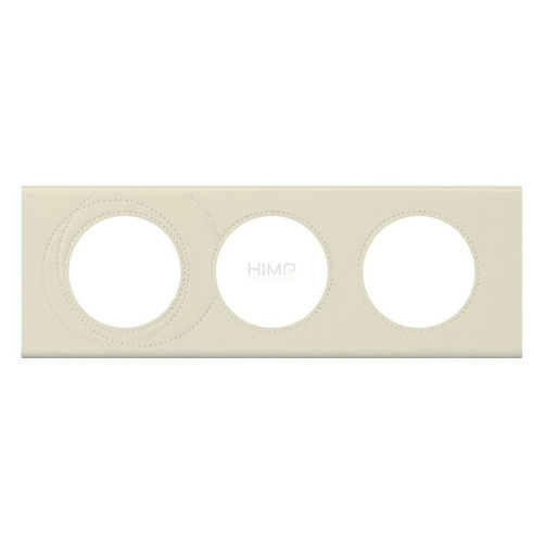 CELIANE - Ramka skóra perła potrójna Legrand 069433
