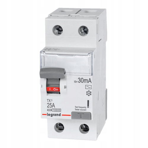 Wyłącznik Różnicowoprądowy P 302 2P 25A 30MA Typ AC SeriiTX³ Legrand 411509