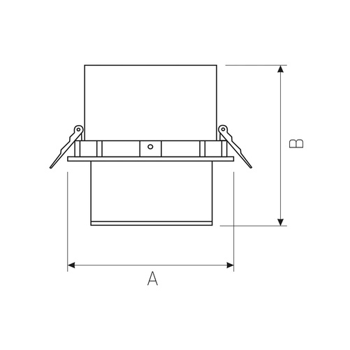Oprawa Sufitowa Podtynkowa CEL ANTARA 840 19W 230V 40st Biała SpectrumLED WOJP00728