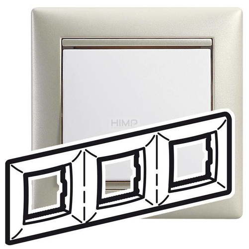 VALENA - Ramka potrójna PERŁOWA Legrand 770473