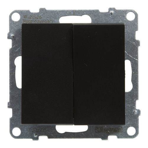 SUNO - Łącznik świecznikowy - 10 AX - 250 V~ - zaciski automatyczne, Czarny - Legrand 721405