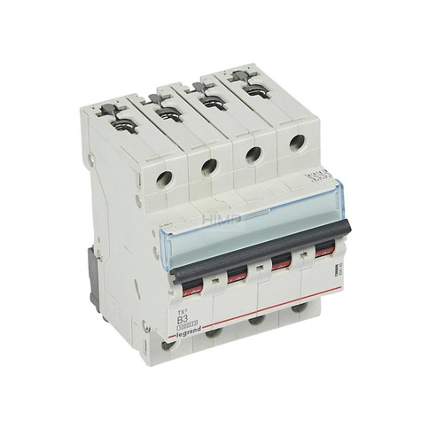 WYŁĄCZNIK NADPRĄDOWY S 314 4P B 3A 10000A SERII TX³ Legrand 404149