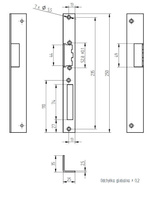 Szyld kątowy długi prawy malowany SK2501P-M Elektra Plus