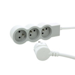 Przedłużacz 3x2P+Z, z przewodem 3.0M - biały/szary Legrand Legrand 049488