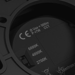 CHLOE COMPLETE NATYNKOWA 7W CCT 230V 45ST IP20 UGR<19 FI90X100MM CZARNY OKRĄGŁA