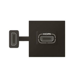 MOSAIC gniazdo HDMI preterminowane 2 moduły CZARNY Legrand 079479L
