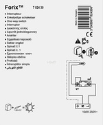 FORIX IP20 - ŁĄCZNIK JEDNOBIEGUNOWY 10 AX KREMOWY Legrand 782430