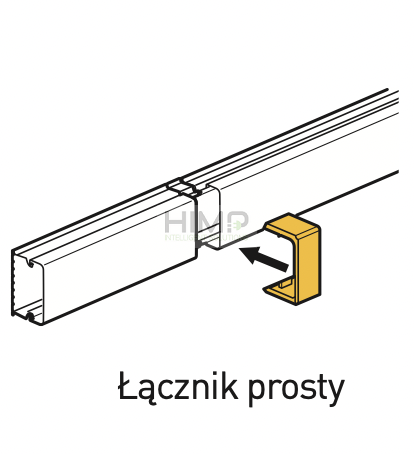 Łącznik prosty listwy LN Eco 15x10 Legrand 638106