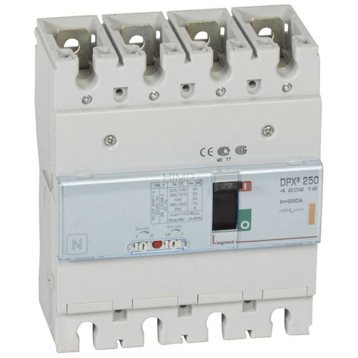 Wyłącznik DPX³ 250 4P 250A 25kA Legrand 420219