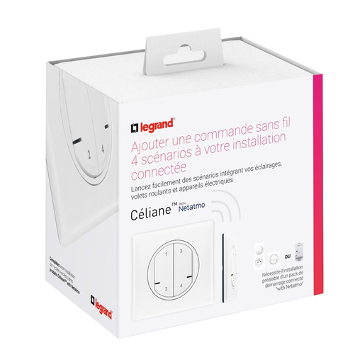 Netatmo - Celiane- łącznik bezprzewodowy 4 scenariusze, Biały Legrand 067755