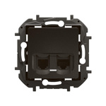 Gniazdo RJ11 + RJ45 kat. 6 - czarne Legrand NP492BK