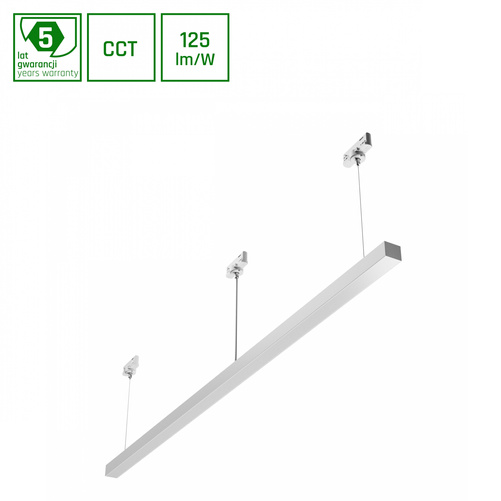 ALLDAY BASIC 50W 3CCT 230V 115st IP20 1503x42x37mm BIAŁY OP 5 LAT GW. 3F ZWIS