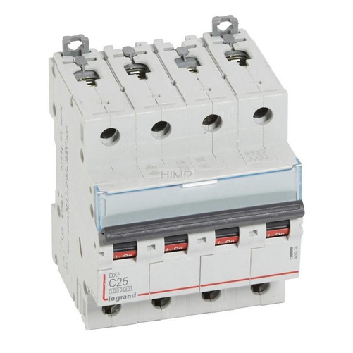 WYŁĄCZNIK NADPRĄDOWY S 314 4P C 25A 10000A SERII DX³ Legrand 409338