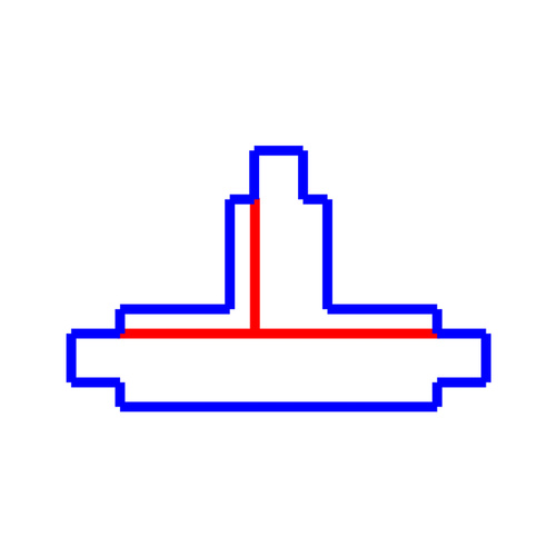 SPS PODTYNK ŁĄCZNIK  T LEWY CZARNY SPECTRUM T-L1