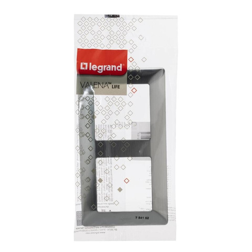 VALENA LIFE - RAMKA METAL STALOWY PODWÓJNA Legrand 754152