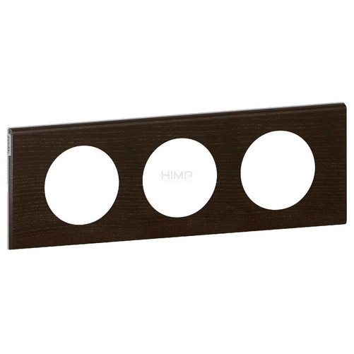 CELIANE - Ramka drewno wenge potrójna pozioma/pionowa Legrand 069203