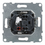 SUNO - Przycisk pojedynczy z podświetleniem - 6 A - 250 V~ - zaciski automatyczne, Aluminium -  Legrand 721310