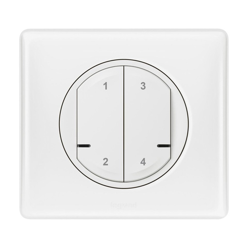 Netatmo - Celiane- łącznik bezprzewodowy 4 scenariusze, Biały Legrand 067755