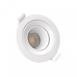 FIALE CORE DEEP GU10 OCZKO GU10 IP20 FI86X34MM BIAŁY OKRĄGŁA RUCHOMA