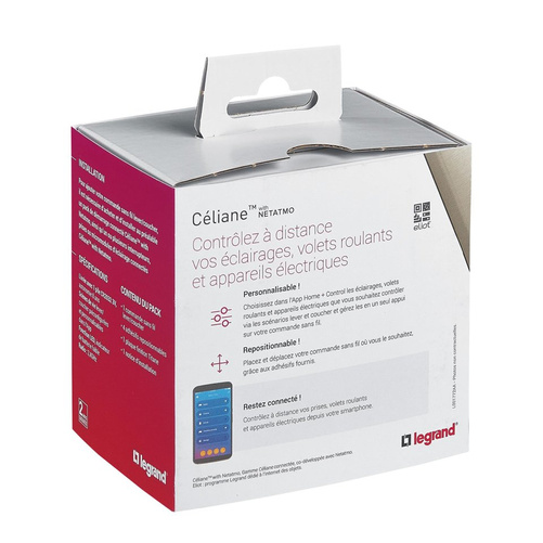 Celiane with netatmo - łącznik bezprzewodowy dzień/noc tytanowy Legrand 064885
