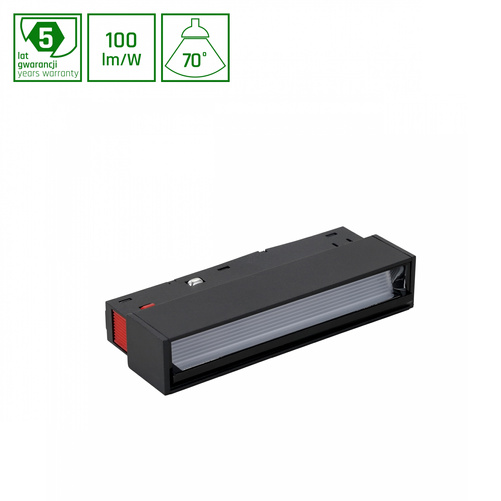 SYSTEM SHIFT - ASYMMETRIC XS OPRAWA LINIOWA 110x23x42mm 6W 70st CZARNY 5 LAT GW.
