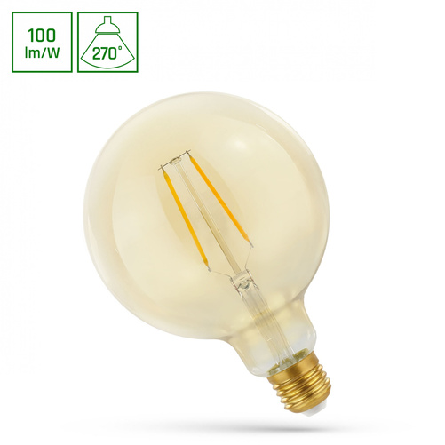 Żarówka ściemnialna LED GLOB 5.5W E-27 COG 230V CCT+DIMM AMBER Wi-Fi/BT SpectrumSMART WOJ+14530