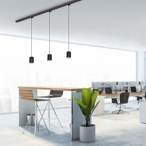 CHLOE GU10 NATYNKOWA GU10 250V IP20 90x97mm CZARNY okrągła nieruchoma TRACK