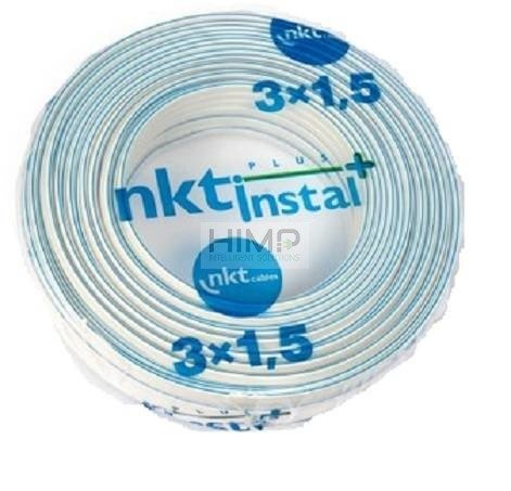 Przewód instalacyjny YDYp 3x1,5 750V INSTAL PLUS NKT biały