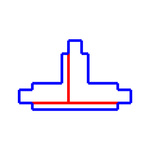 SPS 2 ŁĄCZNIK T2 PRAWY BIAŁY SPECTRUM T-R2
