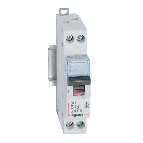 WYŁĄCZNIK NADPRĄDOWY S 301N 1P+N B 13A 6000A SERII DX³ Legrand 407474