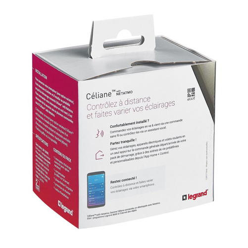 Celiane with NETATMO Łącznik connected (z funkcją ściemniania) GRAFITOWY Legrand 064891