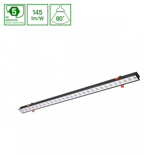 ALLDAY INSPIRE IN DARK LIGHT 80st BIAŁY 830 17W 230V 560mm CZARNY