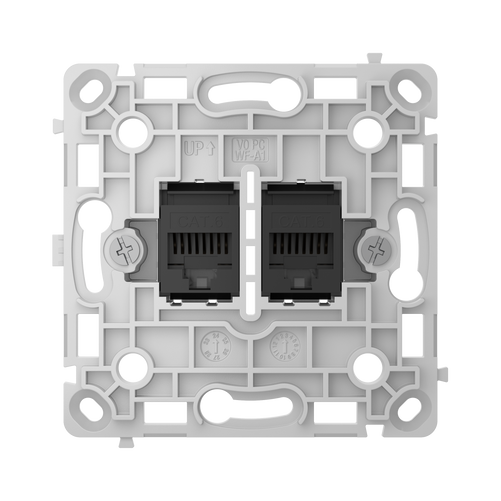Gniazdo sieciowe LAN RJ45 podtynkowe czarne pionowe – OutletCore (LAN) vertical – AJAX SYSTEMS 128848.165.BL
