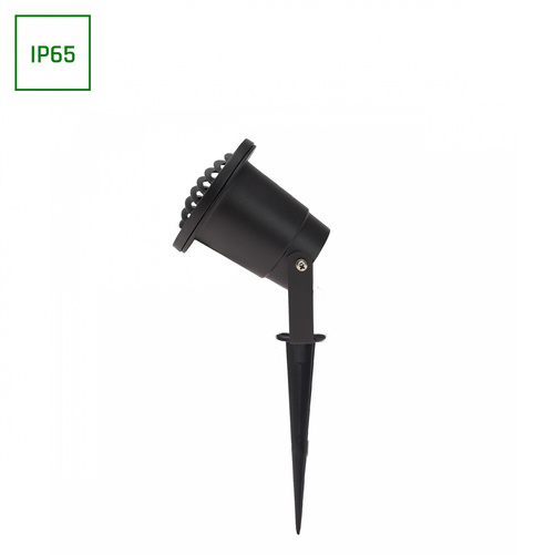 FLORI GU10 ALU RAY        250V IP65 98x160mm CZARNA wbijana, ruchoma