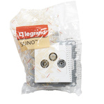 SUNO - Przycisk pojedynczy - 6 A - 250 V~ - zaciski automatyczne, Biały -  Legrand 721109