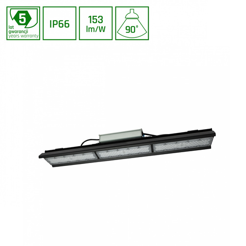 OPRAWA HALLS LINE HIGH BAY 150W Barwa Neutralna 230V 90st IP66 745x126x95mm SLI048002NW_PW