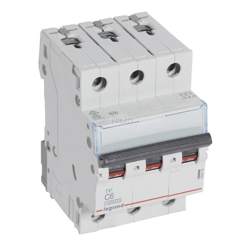WYŁĄCZNIK NADPRĄDOWY S 313 3P C 6A 10000A SERII TX³ Legrand 404218