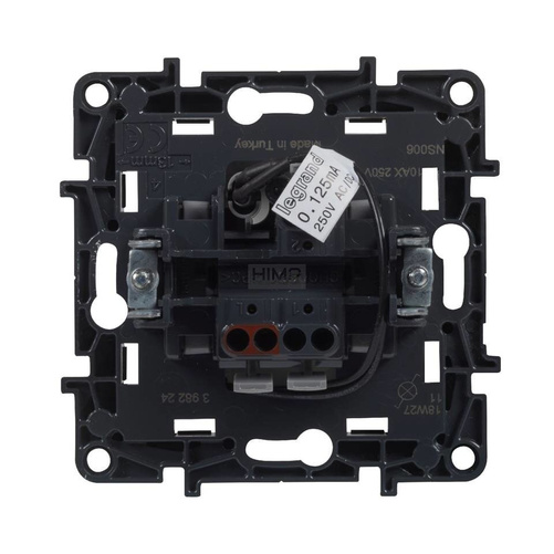 Niloe Step - Łącznik schodowy pojedynczy podświetlany 10 AX - Aluminium Legrand 863316