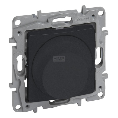 Niloe Selection  - Ściemniacz obrotowy 300 W - 2 przewodowy (Do obciążeń RLC oraz do lamp LED) - Antracyt Legrand 762288