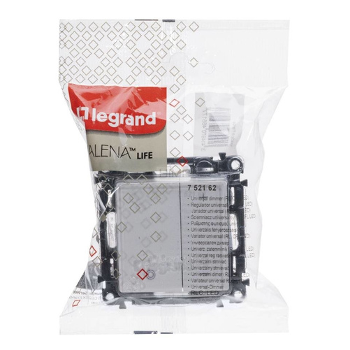 VALENA LIFE - Ściemniacz przyciskowy bez zacisku neutralnego BIAŁY 230 V~ Legrand 752162