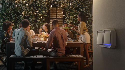 Nowe Plexo - Przycisk przełączny NO/NC z podświetleniem, mechanizm 10A-250V~ - piaskowy - Legrand 069826L