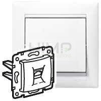 VALENA Gniazdo telefoniczne 1xRJ45 (4 styki) BIAŁE Legrand 774438