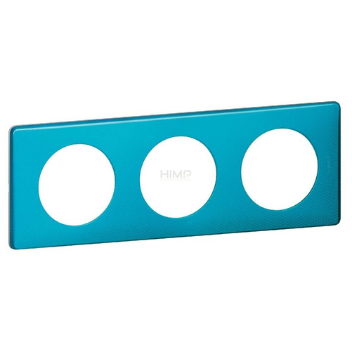 CELIANE - Ramka tekstura turkus potrójna Legrand 068773